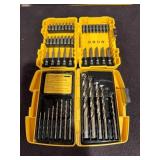 (2) DEWALT DRILL BIT SETS - 13PC TITANIUM & 34PC S