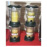 (4) COLEMAN CRITONELLA CANDLE LANTERNS