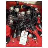 SET OF OUTDOOR LED STRING LIGHTS