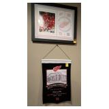 FRAMED RED WINGS "ICE EFFECTS" PHOTO & AN OLYMPIA