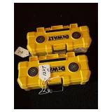 (2) DEWALT BIT CASES W/ ASSORTED DRILL BITS