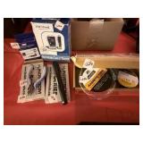 NETWORK CABLE TESTERS, 2 PAIRS OF MINI PLIERS, GAS