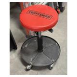 CRAFTSMAN ADJUSTABLE-HEIGHT ROLLING SHOP STOOL