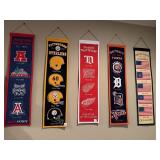 SPORTS TEAM BANNERS & USA FLAG BANNER