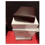 (5) MAHOGANY DISPLAY BOXES FOR GRADED COINS