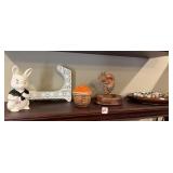 HOME DECOR ITEMS - CERAMIC HAND PAINTED BUNNY, PLA