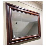 MAHOGANY FRAMED MIRROR - 45"x33"