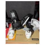 (3) LED GARAGE LIGHTS - 1 IS NEW IN BOX