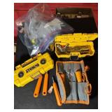 RING DOORBELL TOOL KIT, (2) DRILL BIT CASES, ETC.