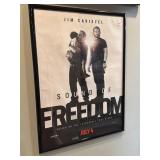 33"x25" FRAMED MOVIE POSTER - SOUND OF FREEDOM