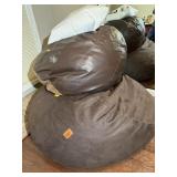 (2) LARGE BEAN BAG CHAIRS - LARGE ONE IS KING SIZE