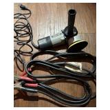 PORTER CABLE POLISHER & SET OF JUMPER CABLES