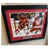 27"x23" FRAMED PHOTO PRINT OF DETROIT RED WINGS...