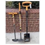 (3) FISKARS TOOLS - TELESCOPING ROTARY CULTIVATOR,