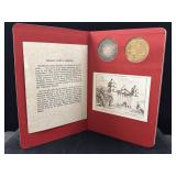 "SANTA BARBARA"  SILVER ROUND (37 GR) AND BRONZE