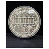 EVAENETOS 7 OZ .999 FINE SILVER MEDALLION -