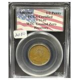 1963 JAMAICA 1/2 PENNY - PCGS CERTIFIED 9-11-01