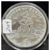 2022 THE AWAKENING "HOUSE OF CARDS" 2 OZ SILVER