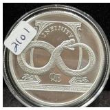 2022 THE AWAKENING "INFINITY" 2 OZ SILVER ROUND