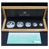 2018Mo MEXICO 5 SILVER LIBERTAD COIN SET - WOOD