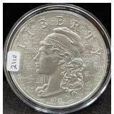 2021 THE AWAKENING "LIBERTY" 5 OZ SILVER ROUND