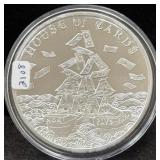 2022 THE AWAKENING "HOUSE OF CARDS" 5 OZ SILVER