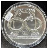 2021 THE AWAKENING "INFINITY" 5 OZ SILVER ROUND
