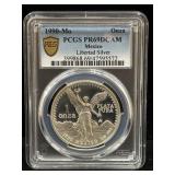 1990Mo MEXICO 1 OZ SILVER LIBERTAD - PCGS: