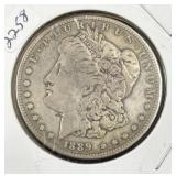 1889-CC MORGAN SILVER DOLLAR