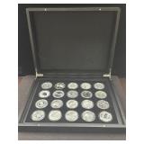 COLLECTION OF (20) 1 OZ SILVER ROUNDS - VARIOUS