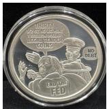 SILVER SHIELD "2023 BITCH SLAP BANKSTERS" 1 OZ