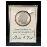 1975 GERALD R. FORD STERLING SILVER COMMEMORATIVE