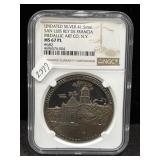 UNDATED SILVER 41.5MM "SAN LUIS REY DE FRANCIA"