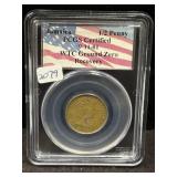 1964 JAMAICA 1/2 PENNY - PCGS CERTIFIED 9-11-01