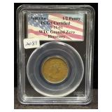 1966 JAMICA 1/2 PENNY - PCGS CERTIFIED 9-11-01