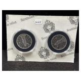 (2) SILVER 1/2 OZ 1 TALA LIGHT OF CHRIST COINS -