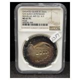 UNDATED SILVER 41.5MM "SAN JUAN CAPISTRANO"