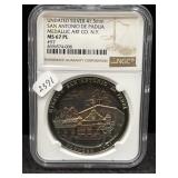 UNDATED SILVER 41.5MM "SAN ANTONIO DE PADUA"