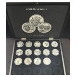 COLLECTION OF (14) 1 OZ SILVER AUSTRALIAN KOALA