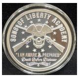 SILVER SHIELD "2021 SONS OF LIBERTY ACADEMY" 1 OZ