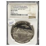 UNDATED SILVER 41.5MM "LA PURISIMA CONCEPCION"