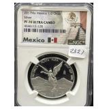 2017Mo MEXICO 1/2 OZ SILVER LIBERTAD - NGC: