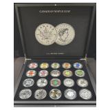 COLLECTION OF 20 CANADA 1 OZ SILVER MAPLE LEAF