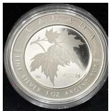 2005 CANADA SILVER MAPLE LEAF OF HOPE - 1 OZ