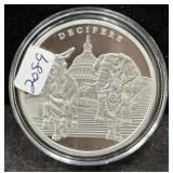 2023 THE AWAKENING "DECIPERE" 2 OZ SILVER ROUND