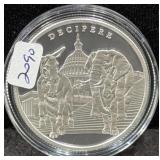 2023 THE AWAKENING "DECIPERE" 2 OZ SILVER ROUND