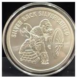 2024 SILVER SHIELD "SILVER  BACK" 1 OZ SILVER