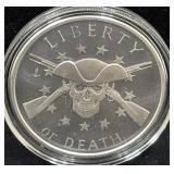 2024 SILVER SHIELD "LIBERTY OR DEATH" 1 OZ SILVER