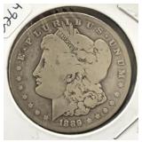 1889-S MORGAN SILVER DOLLAR