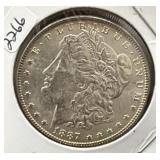 1887 MORGAN SILVER DOLLAR